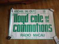 Grande Cartaz concerto Lloyd Cole  e Radio Macau 1985 Cascais