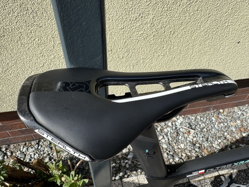 Bianchi Oltre XR4 na kolach Zipp, pomiar mocy, rozm. 55