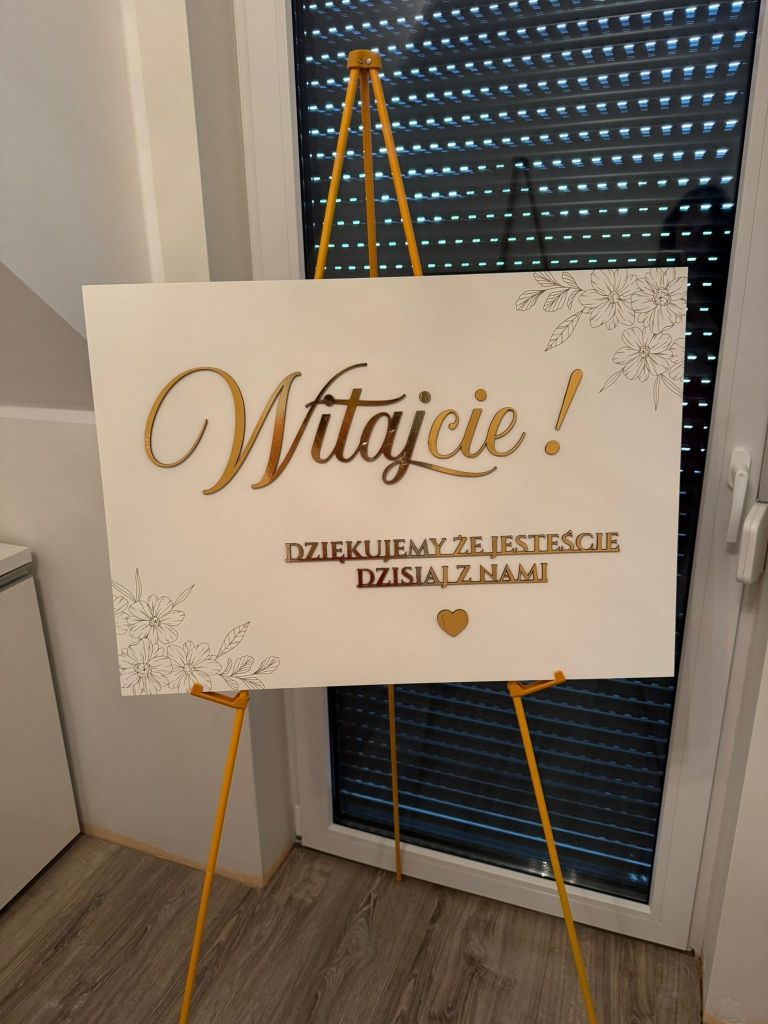 Tablica powitalna gości