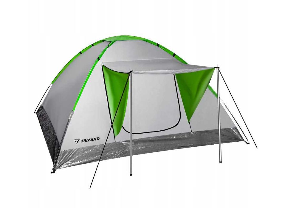 Namiot Turystyczny 4 Osobowy Kampingowy Duży Wodoodporny Rodzinny
