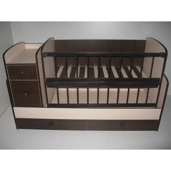 Дитяче Ліжко-трансформер, 3 в 1 кроватка, столик, ліжко.