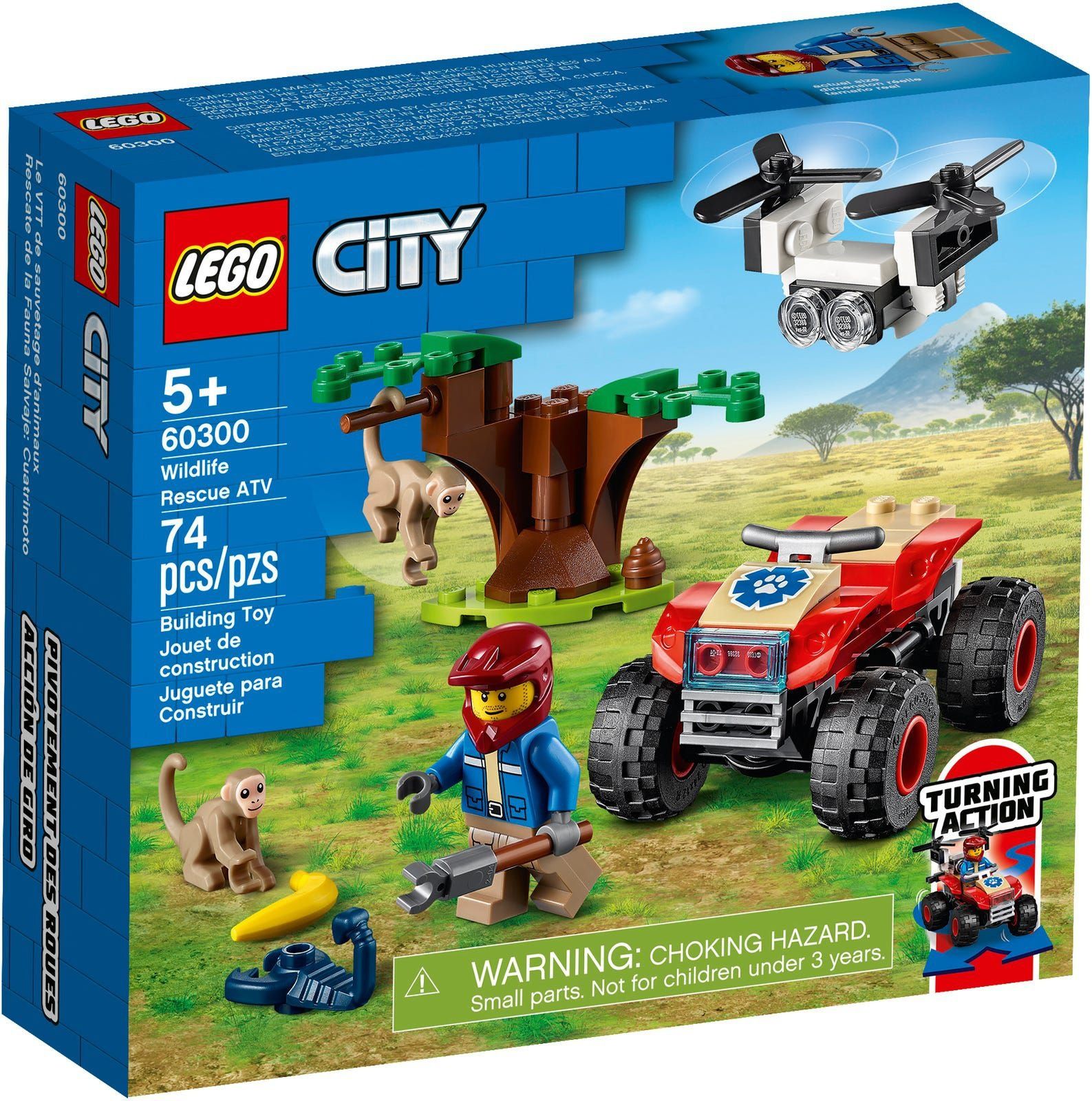 LEGO City - Quad ratowników dzikich zwierząt 60300