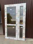 Drzwi PCV 140x210 biale/antracyt/zloty dab od reki