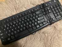 Czarna klawiatura Logitech K120 na USB przewodowa