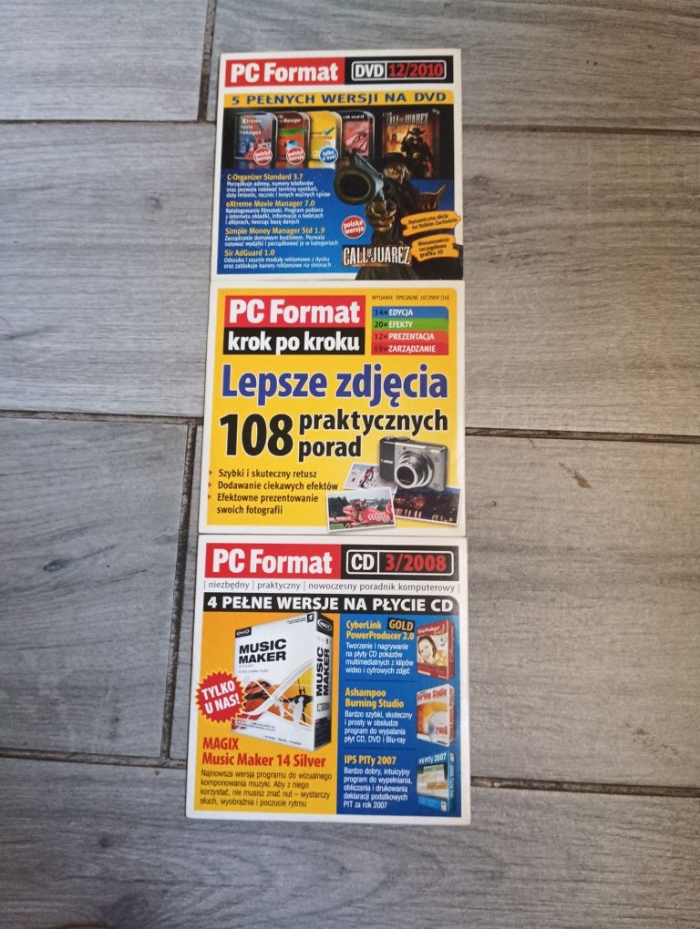 3 płyty pc format