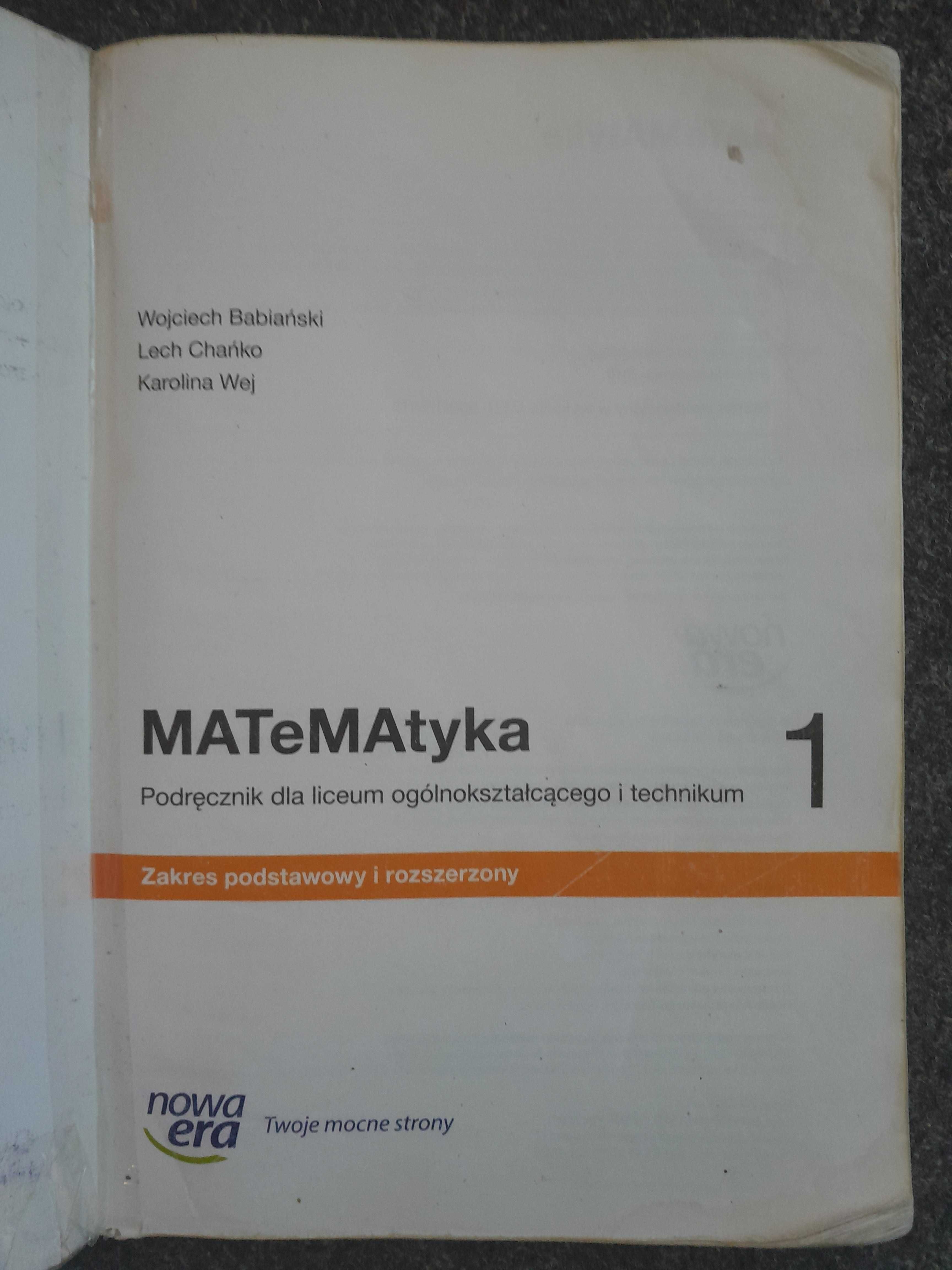 MATeMAtyka 1 zakres podstawowy i rozszerzony