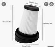 Запасний фільтр для пилососів Grundig VCH9629
VCH9630 VCH9631 VCH9632,