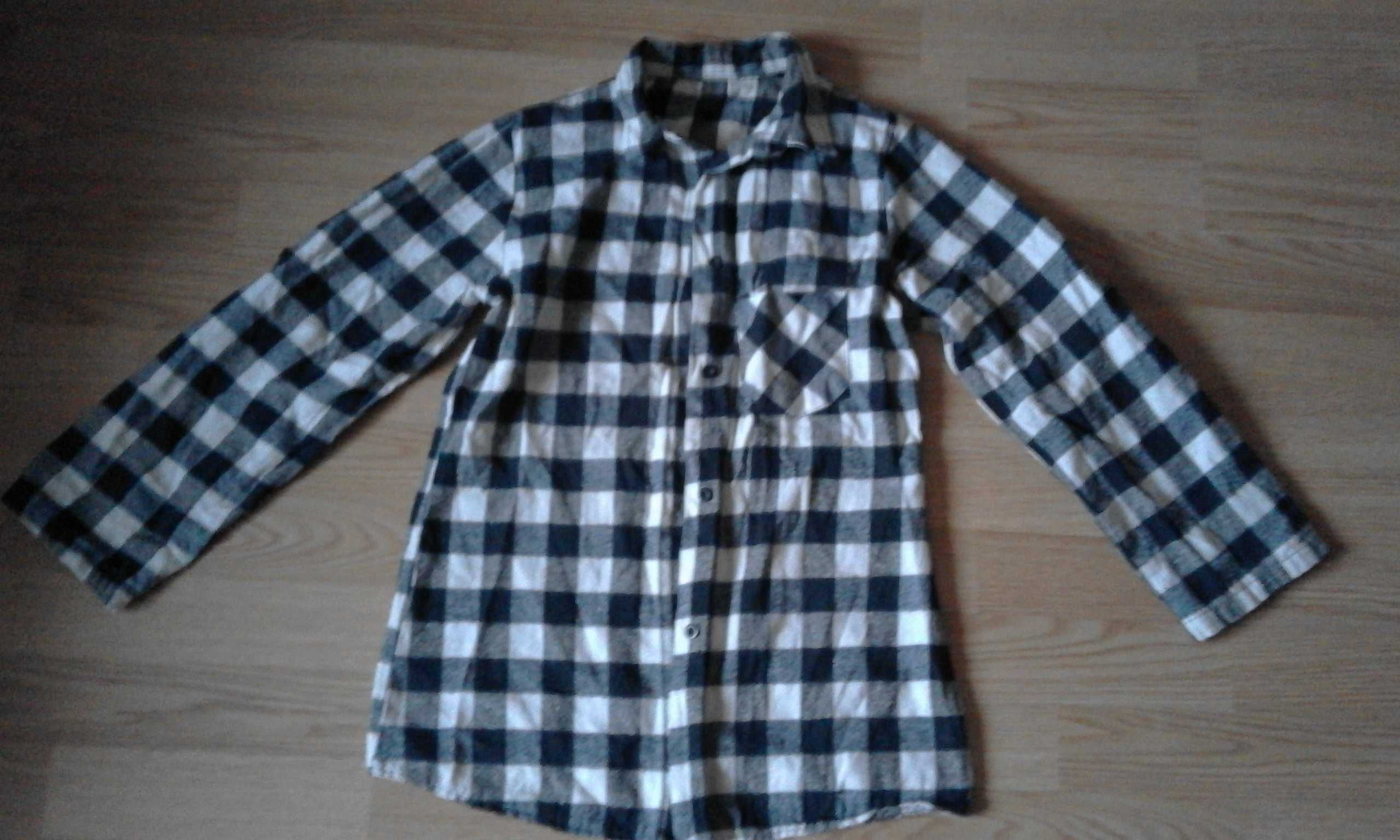 koszula w kratkę flanelowa