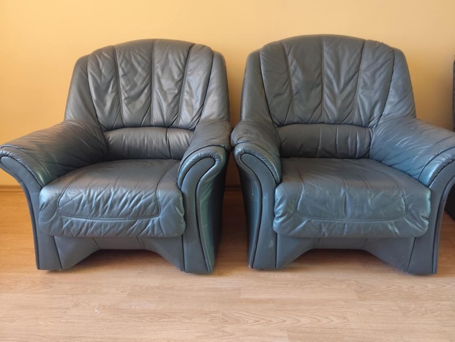 Skórzane fotele i sofa