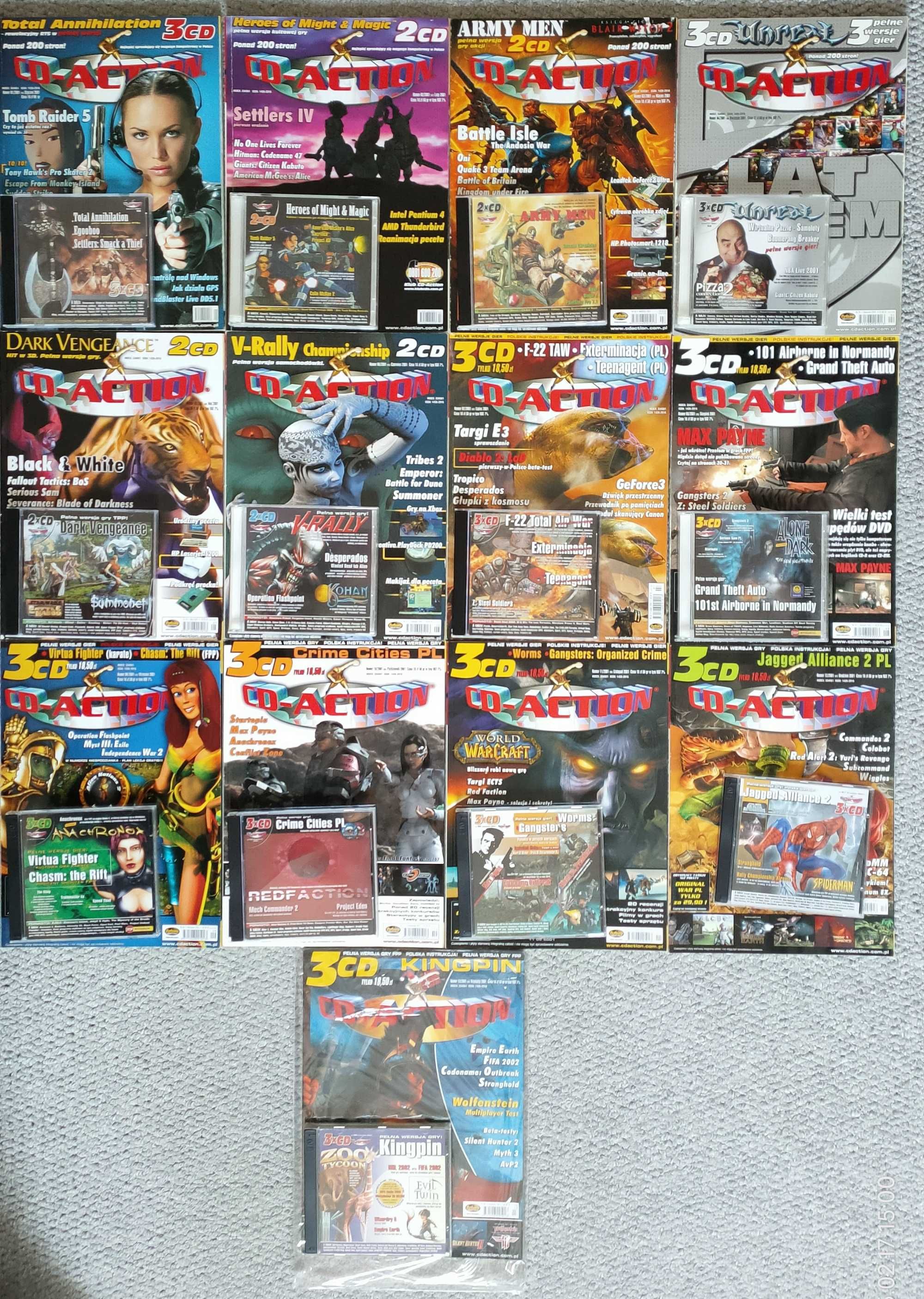 CD-Action rocznik 2001 +CD (13 numerów)