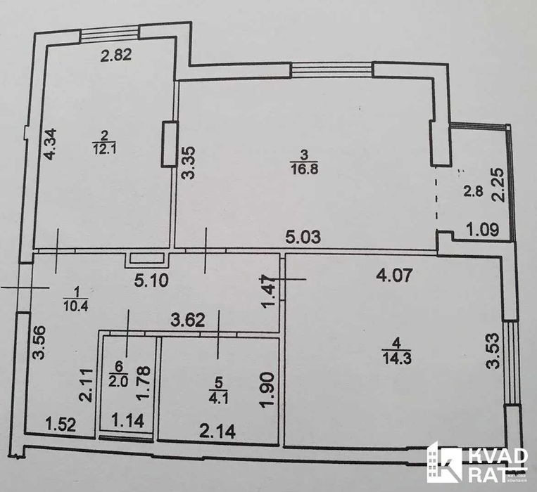 2 кім квартира з ремонтом, центр , 2 поверх