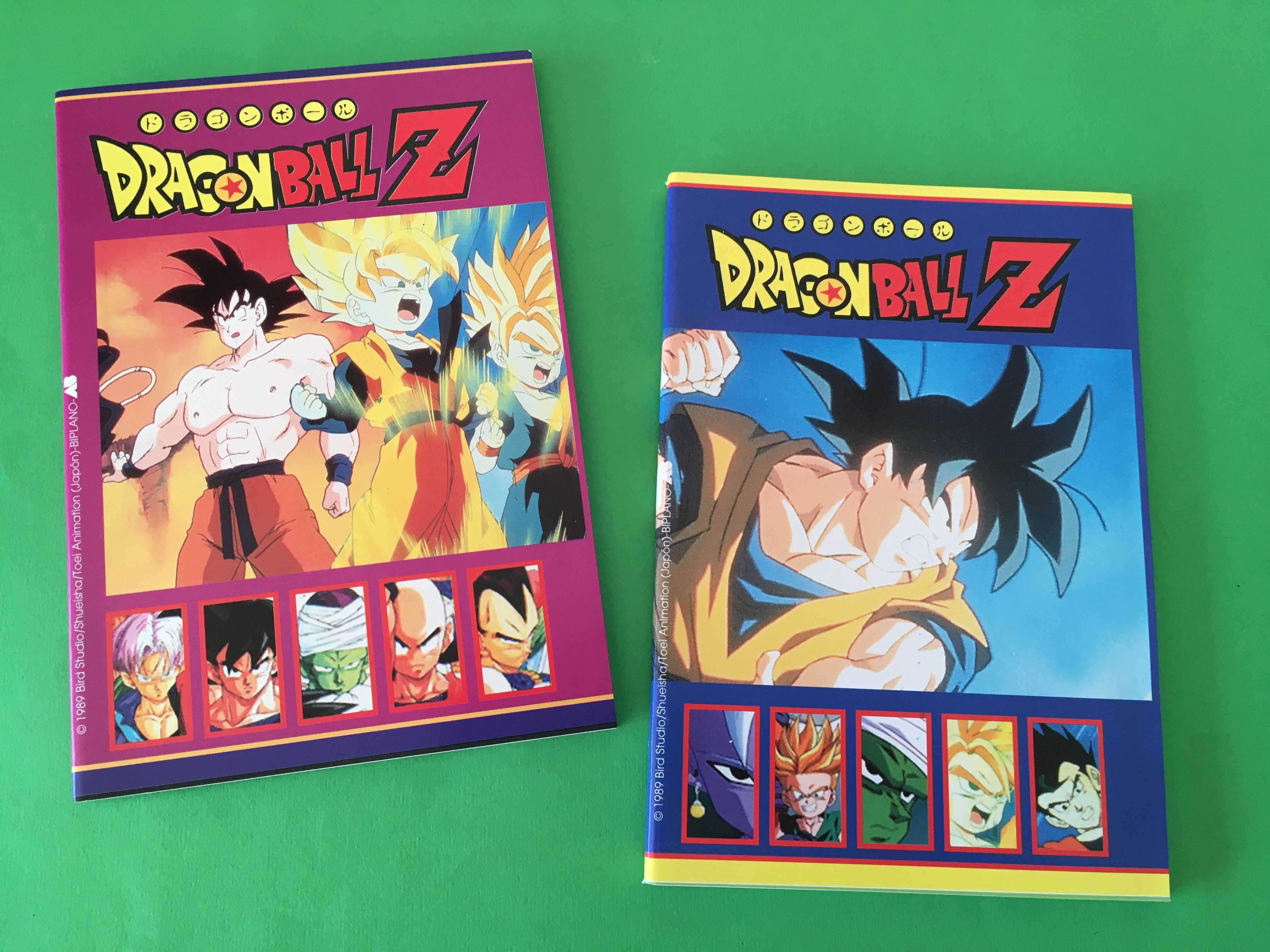 Colecção de 4 Cadernos do Dragon Ball Z 1989 Toei Animation Novos