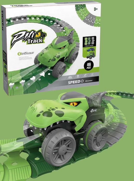 Акция! Гоночный трек дитячий/траса з машинками для детей 46 элементов