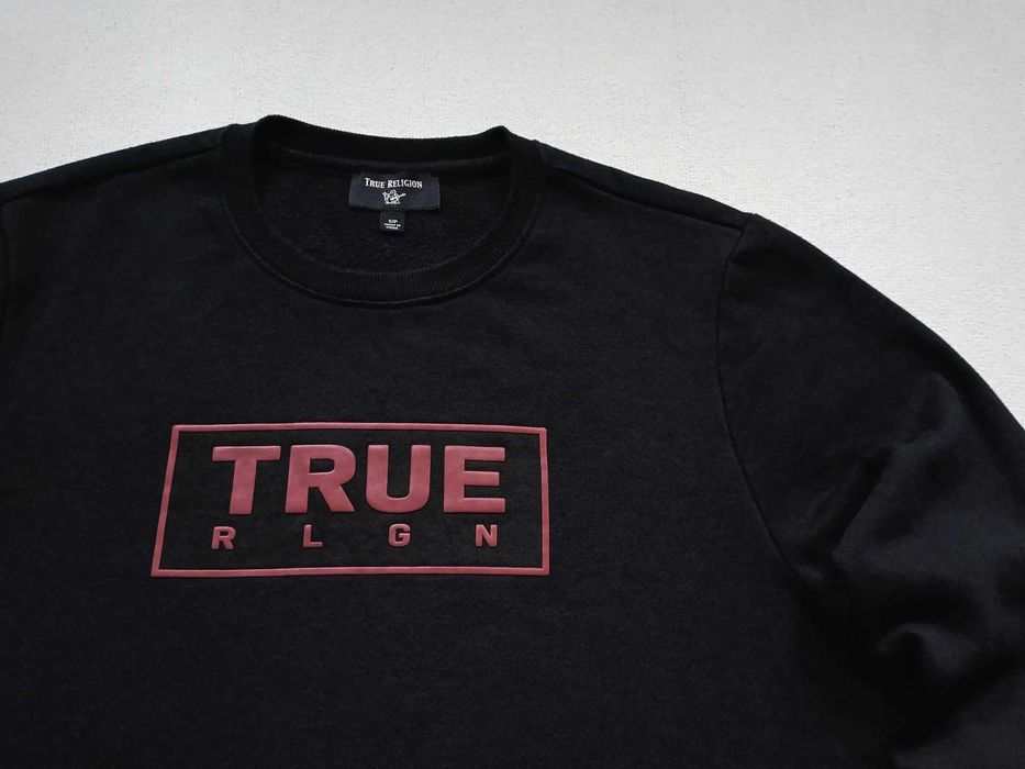 True Religion Box Logo Crew Neck Mens Sweat Shirt