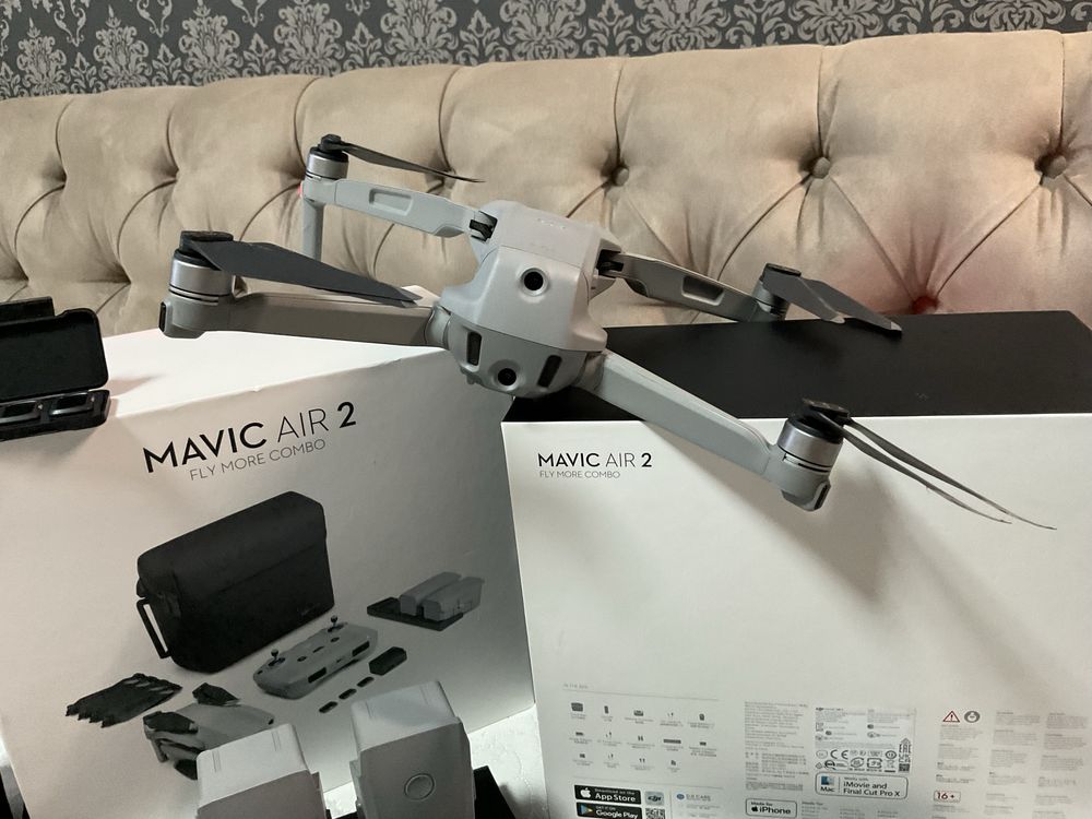 Супер дрон! Квадрокоптер DJI Mavic Air 2 Fly More Combo + 3акб + сумка