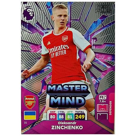 Karta Panini 35 Premier League 2024 Plus Zinchenko Master Mind