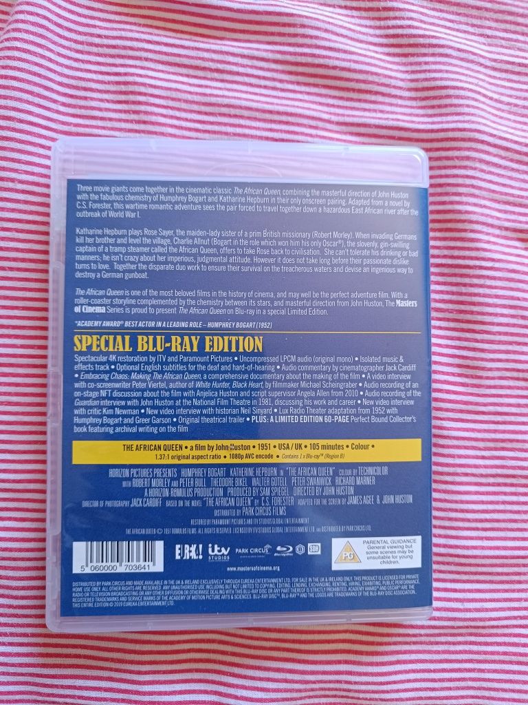 Blu Ray de colecionador de "The African Queen", Eureka (portes grátis)