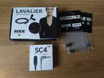 Mikrofon Lavalier + zestaw adapterów