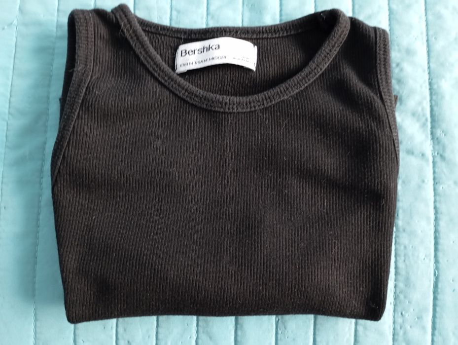 Top canelado Bershka