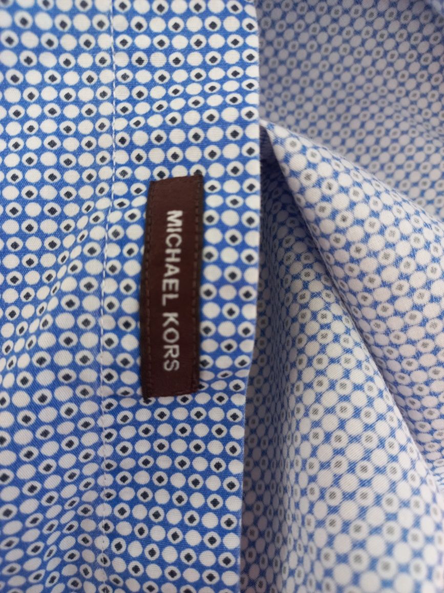 Elegancka koszula męska Michael Kors, slim fit wzory wzorzysta roz M