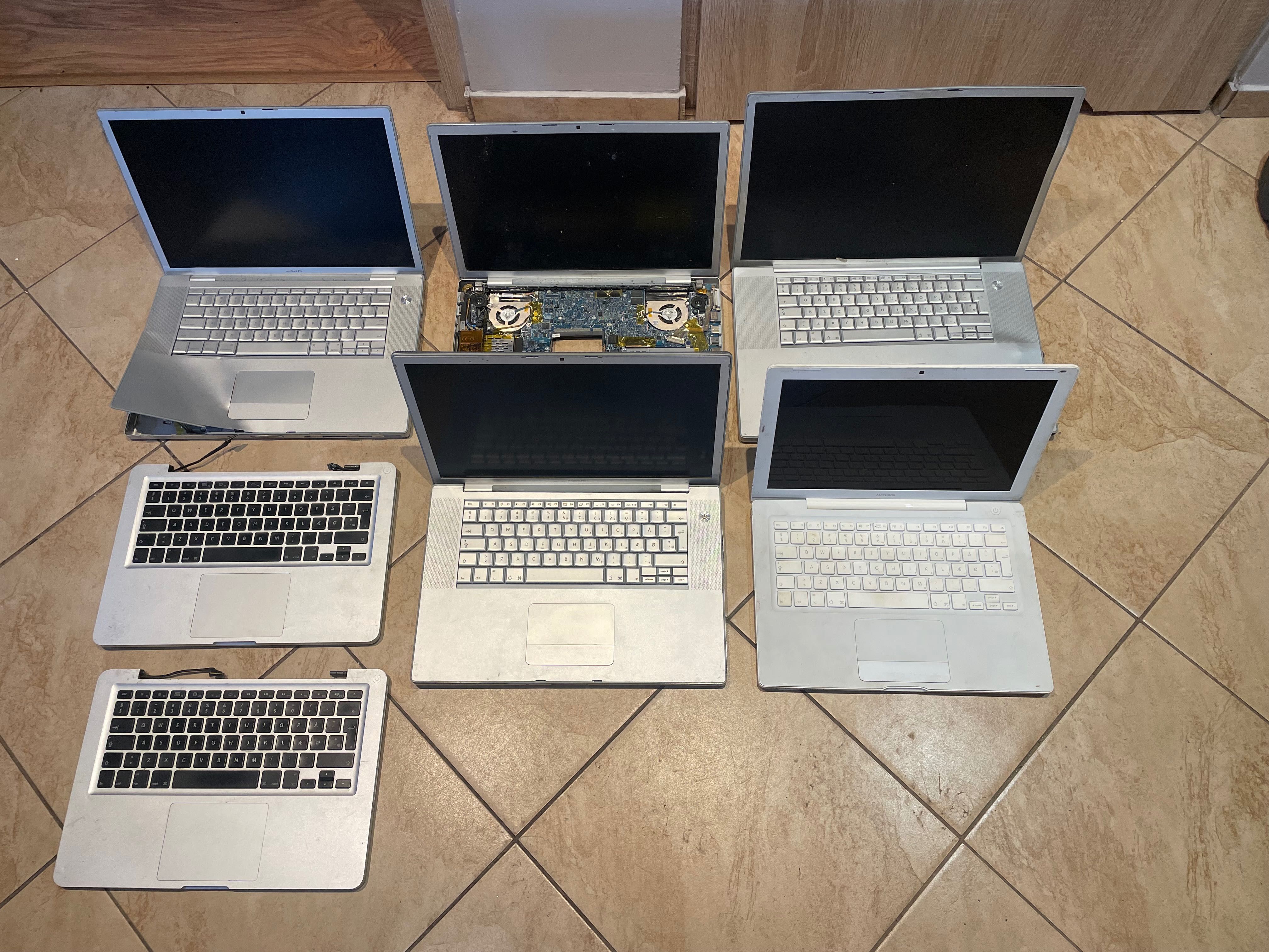 Stare macbooki na czesci