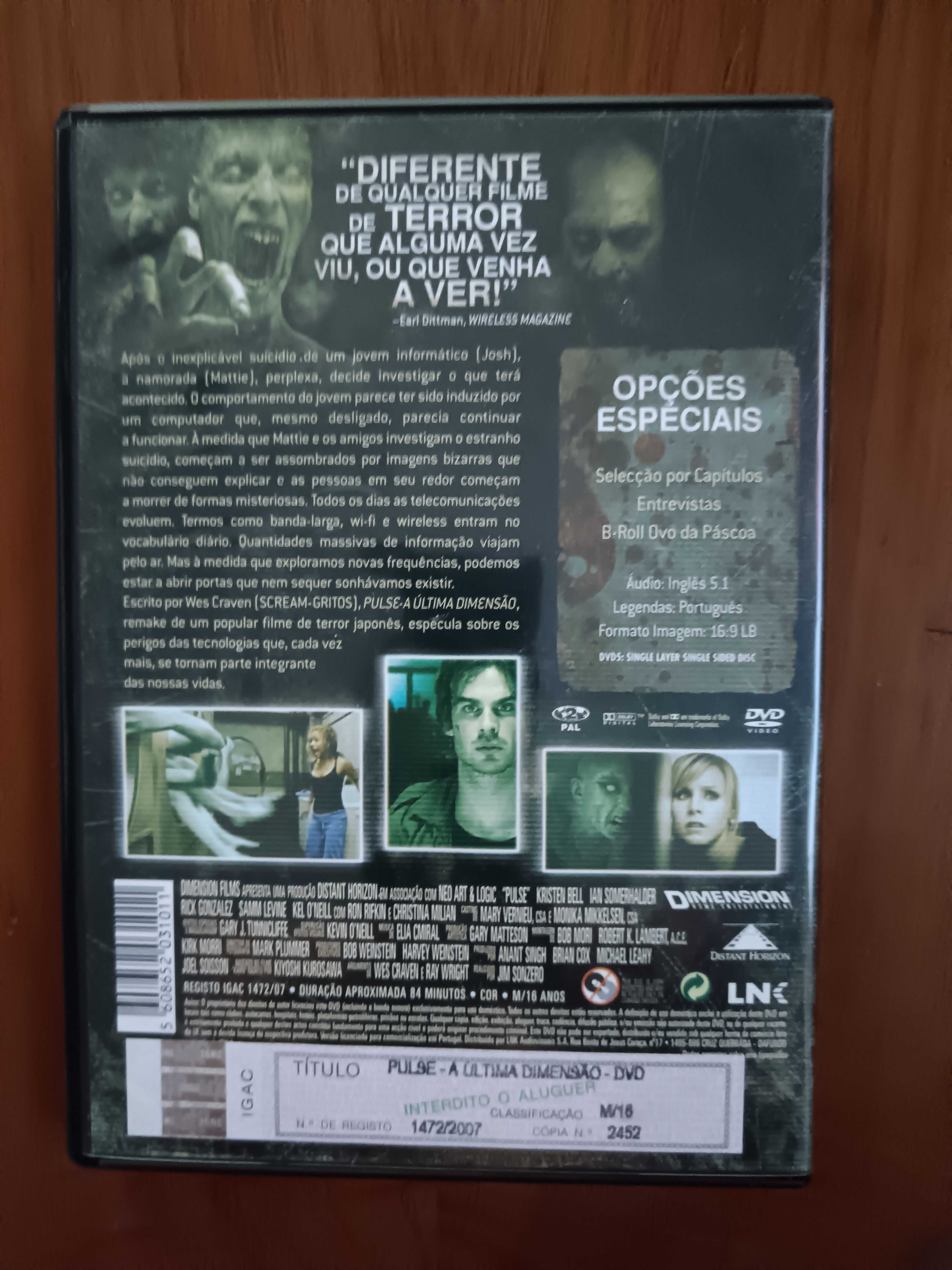filme dvd original - pulse a ultima dimensão