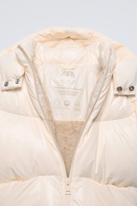 Зимова пухова куртка 86 см,116 см Zara