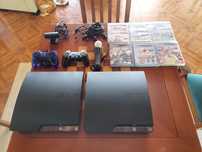 Duas PS3 Slim em ótimo estado + MOVE + jogos
