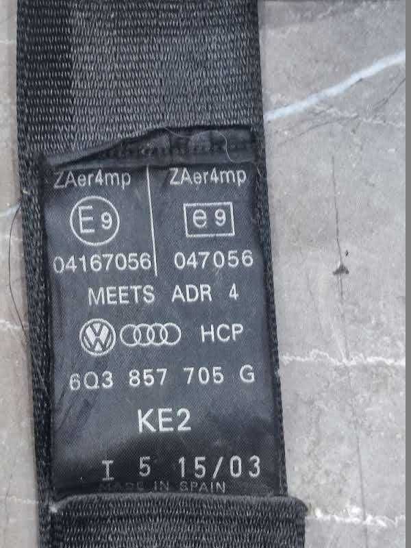 Pas bezpieczeństwa lewy przód VW Polo 9N