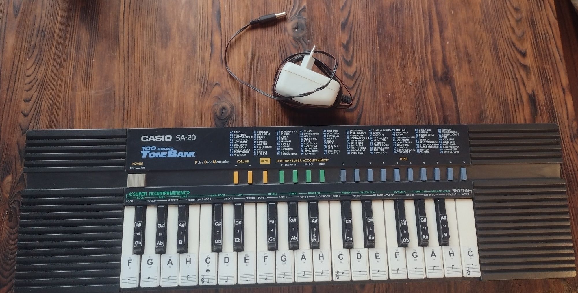 Vintage PRL Keyboard Casio SA-20