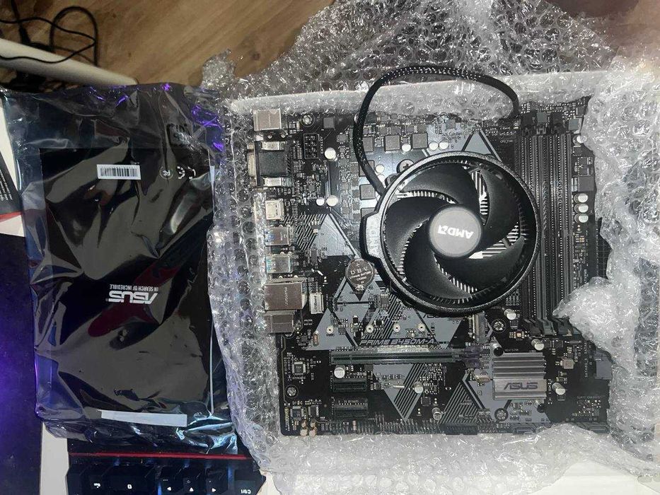 Ryzen 5 2600 + ASUS B450M-A + chłodzenie AMD