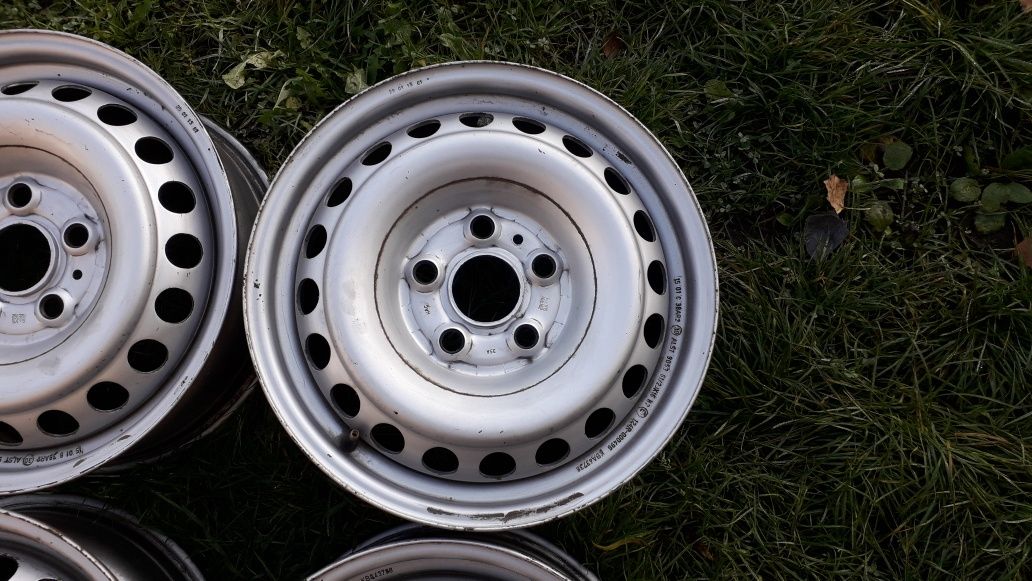 4xfelga stalowa 16" VW/MERCEDES/MAN (5x120 ET62)