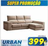 Sofá 2L + Chaise Long Urban (265x160cm)
