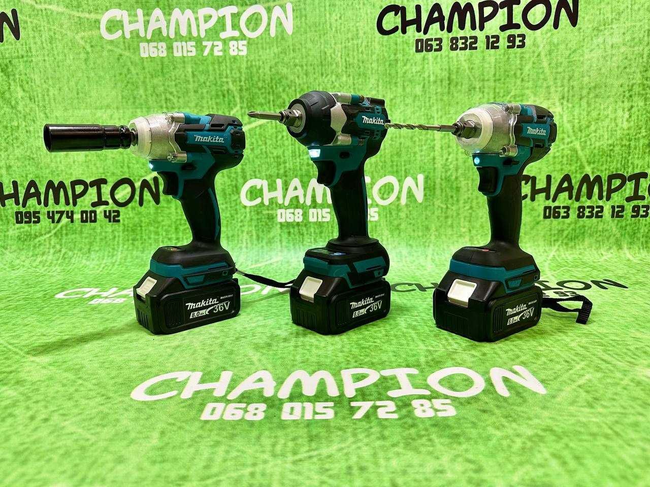 Акумуляторний Гайковерт Makita DTW520 520Nm 36V з набором інструментів