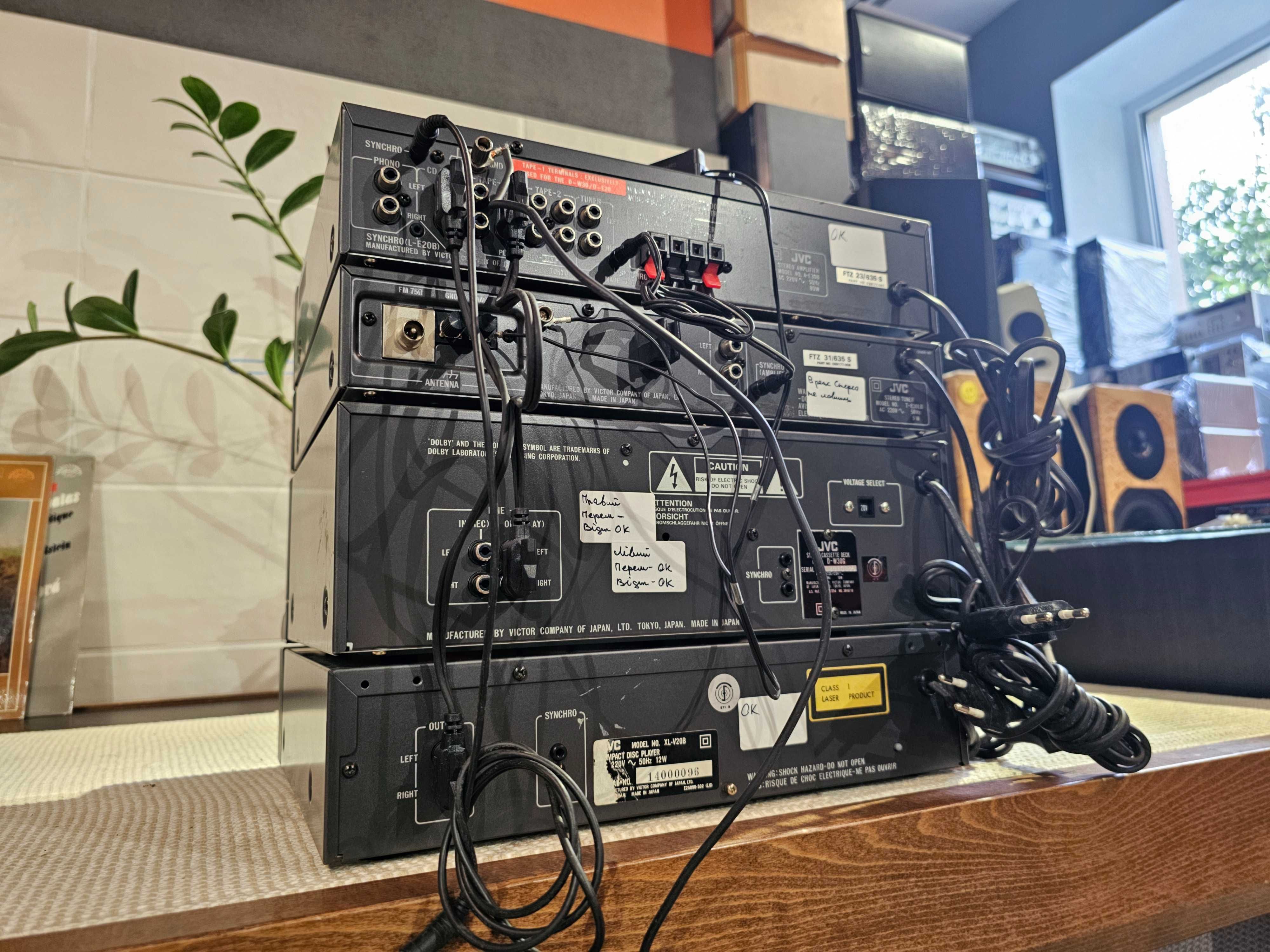 Стереосистема JVC SAE-E30,A-E30,T-E30L,D-W30, XL-V20
