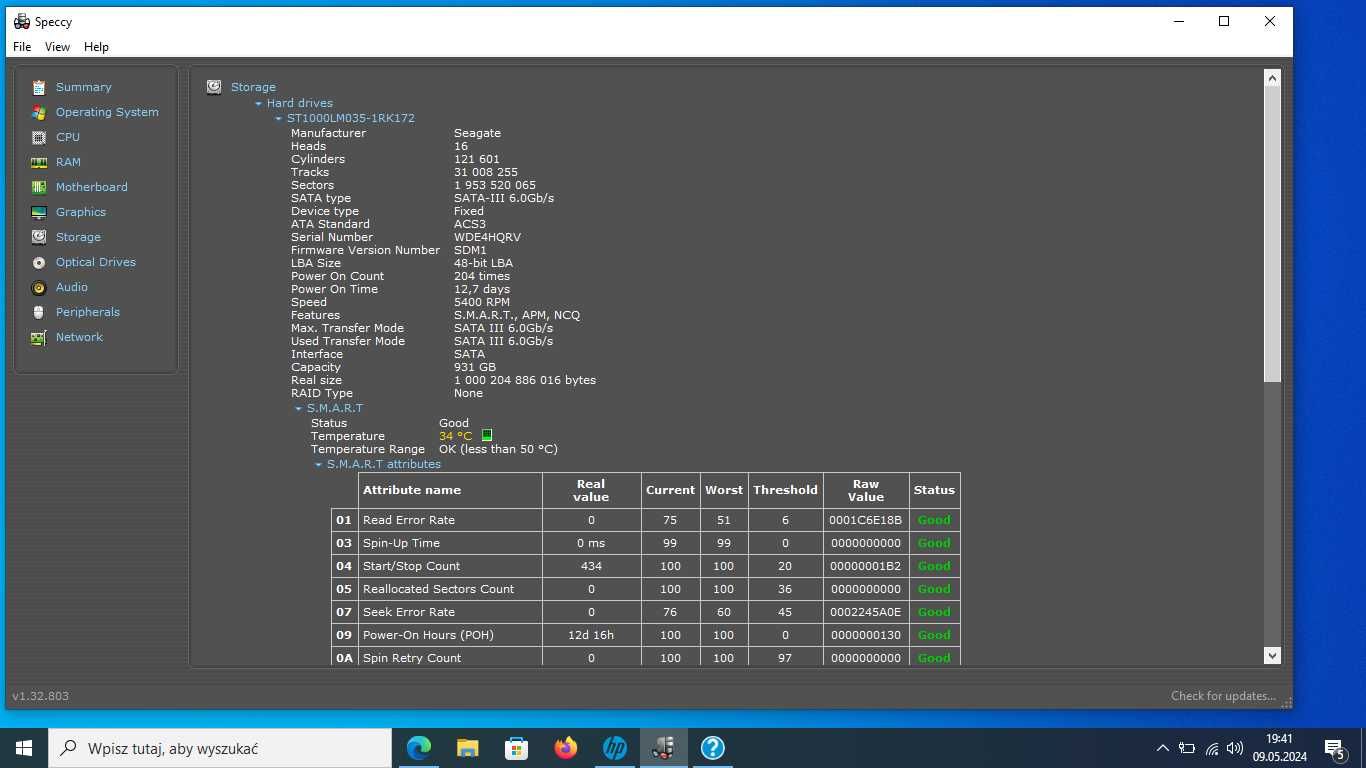 Laptop Elitebook 745 G3 AMD A10+GPU/8GB/W10 SSD.128+HDD.1TB
