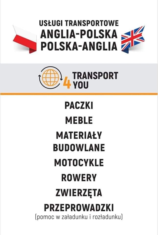 Transport / Przeprowadzki Polska - Anglia