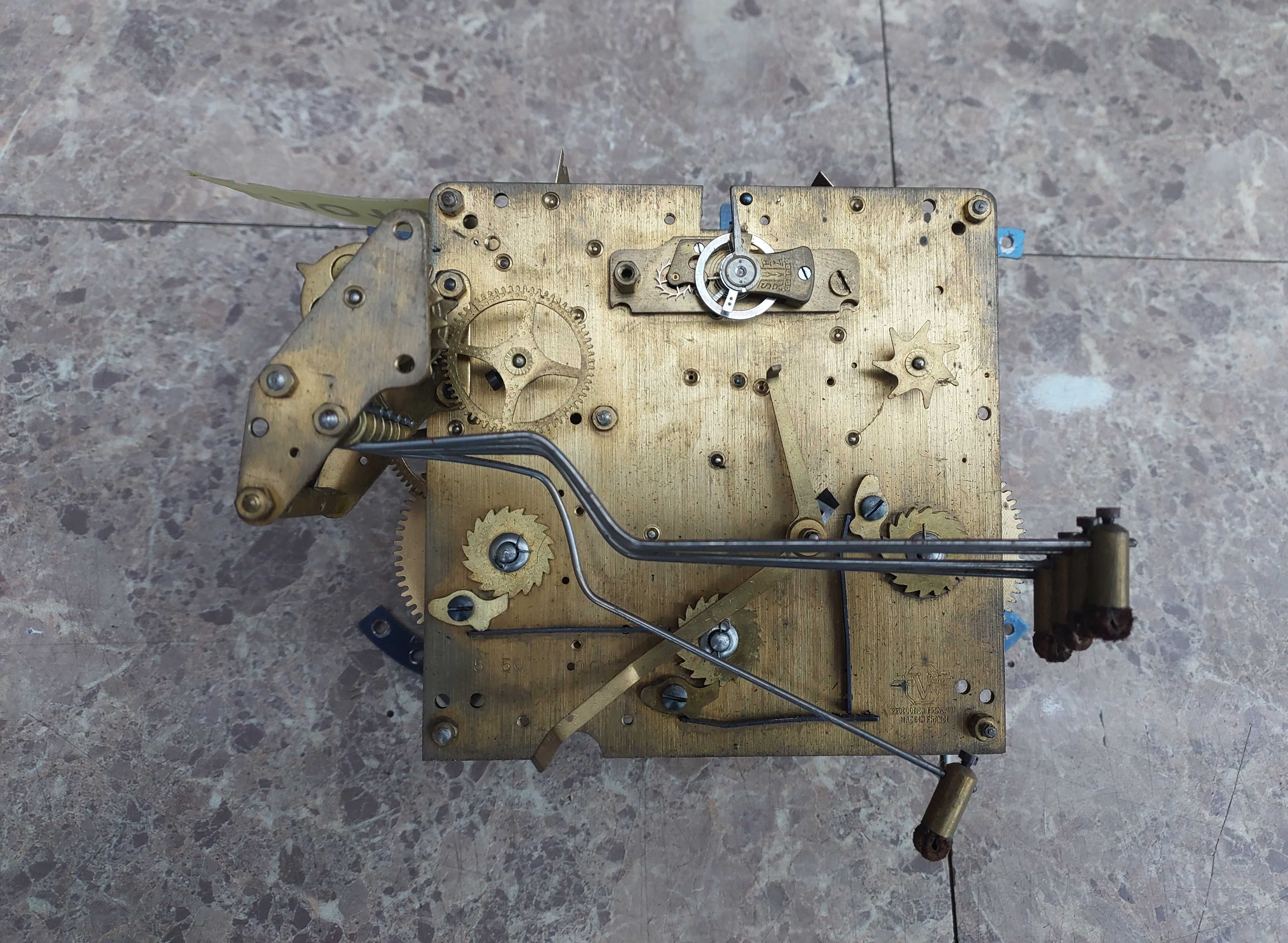 M018 Mechanizm zegara Vedette balans kwadransowy bufetowy kominkowy