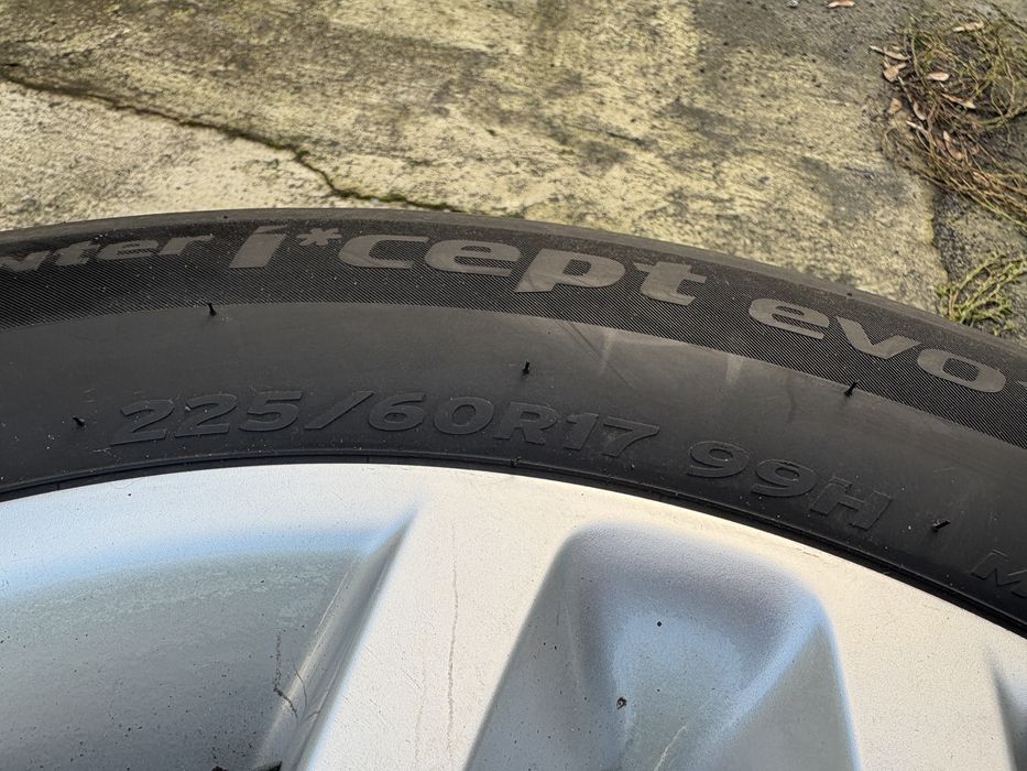 4x komplet koł koła 225/60/17 r17  BMW X3 X5 5 seria Opony Zimowe