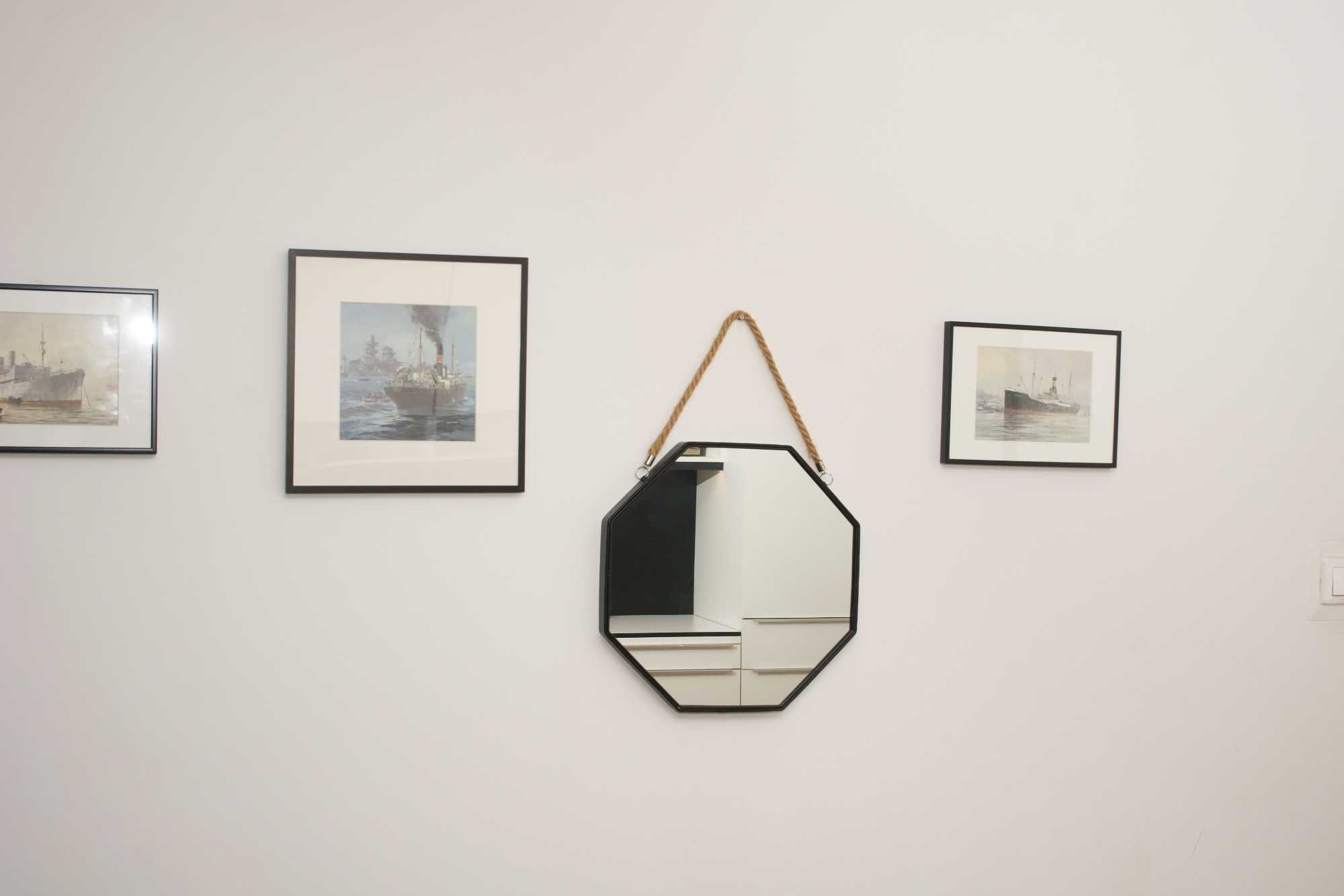 lustro wiszące SMUKE 40x40 czarne