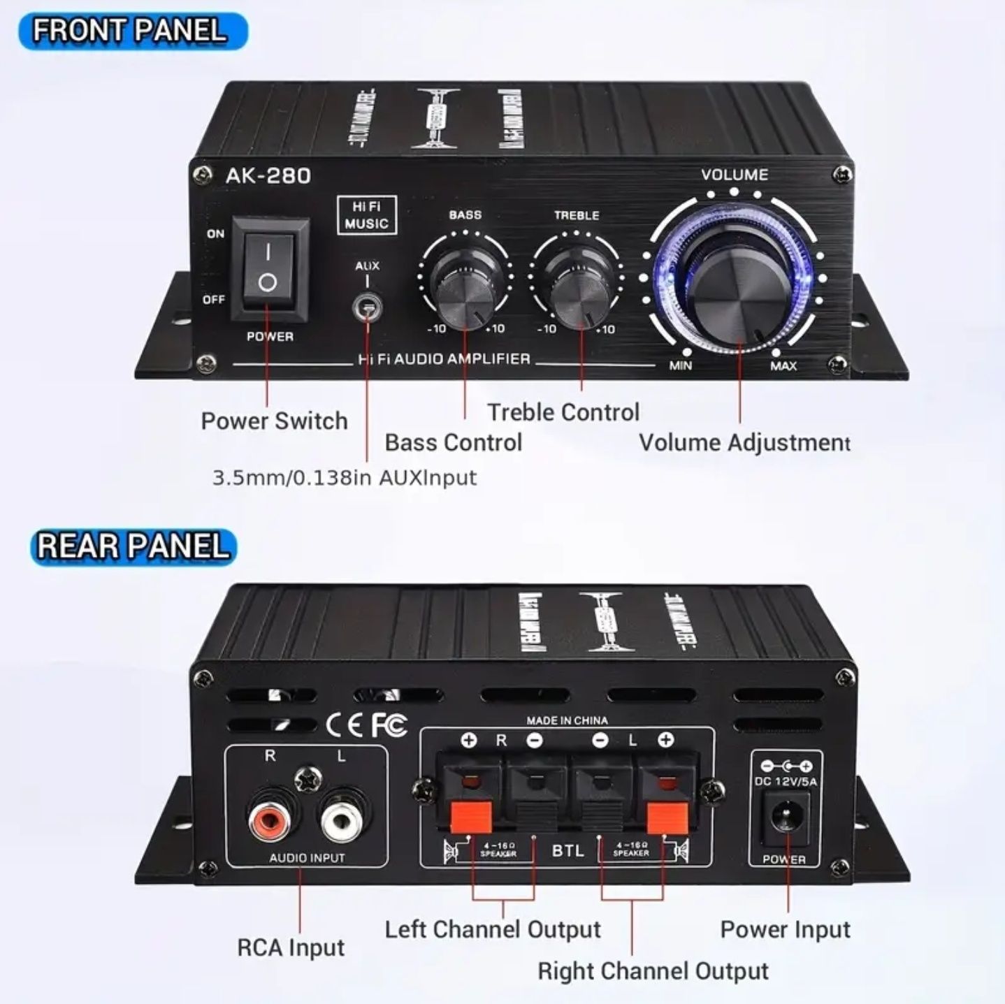Wzmacniacz stereo 2x20W