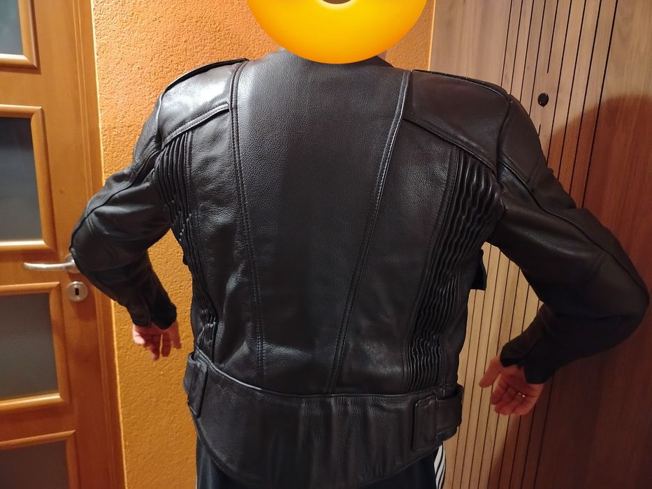 Kurtka motocyklowa skórzana męska rozmiar L