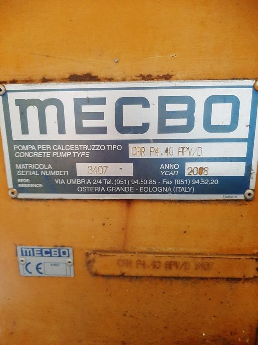 Бетононасос mecbo car p4.40
