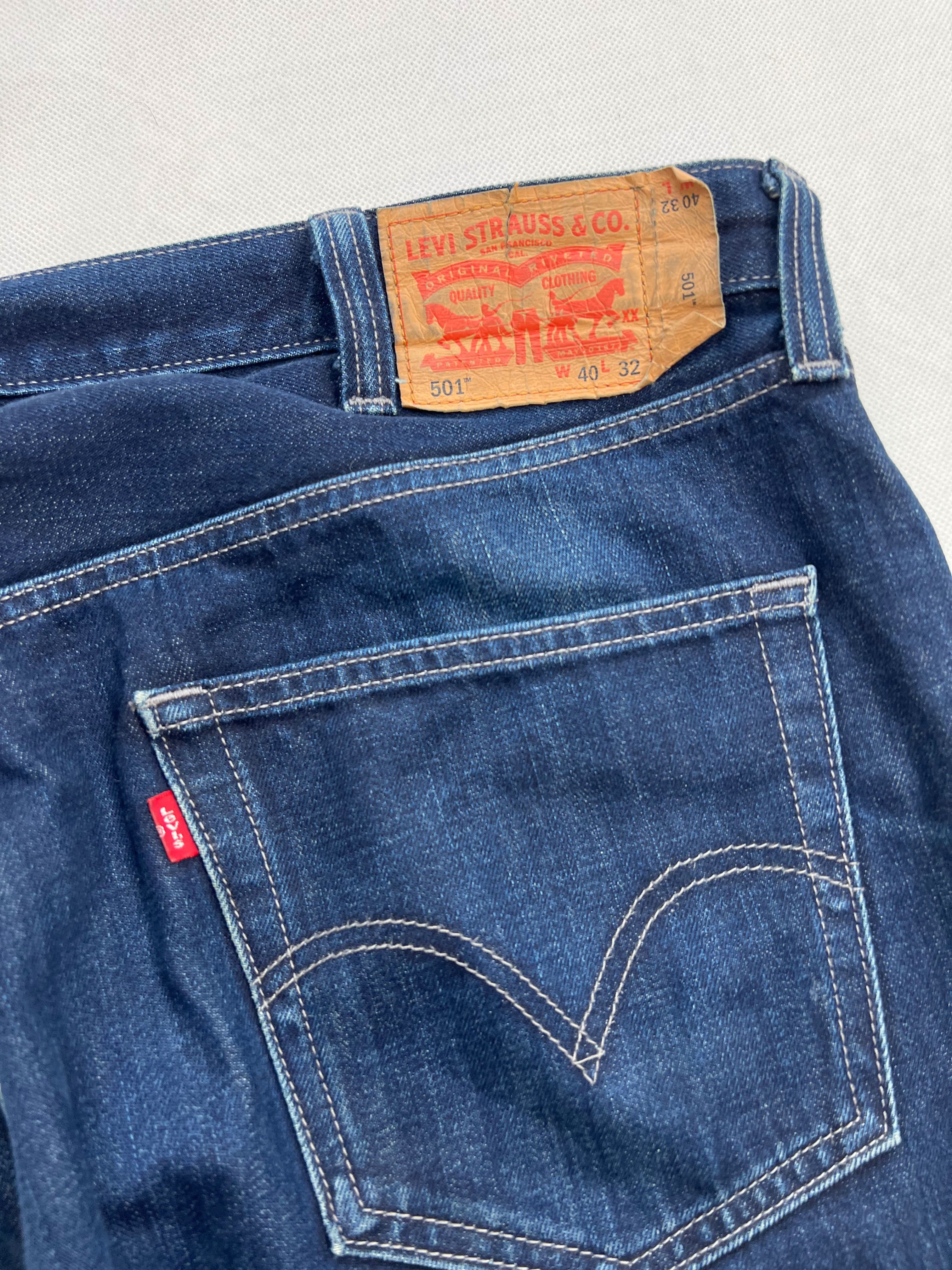 Baggy Spodnie Levi’s 501 blue jeans