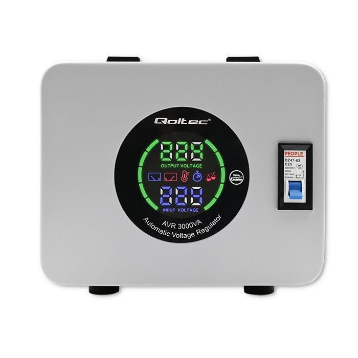 Automatyczny stabilizator napięcia AVR 3000VA 2400W Qoltec 50725