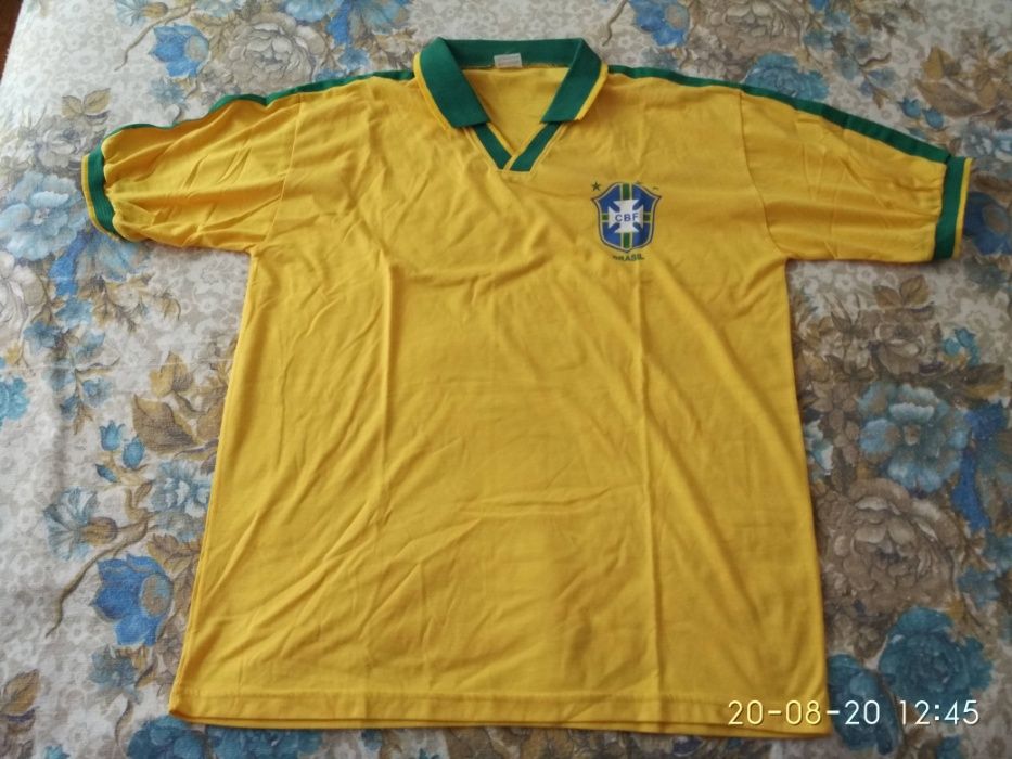 Camisola com gola Selecção Brasil