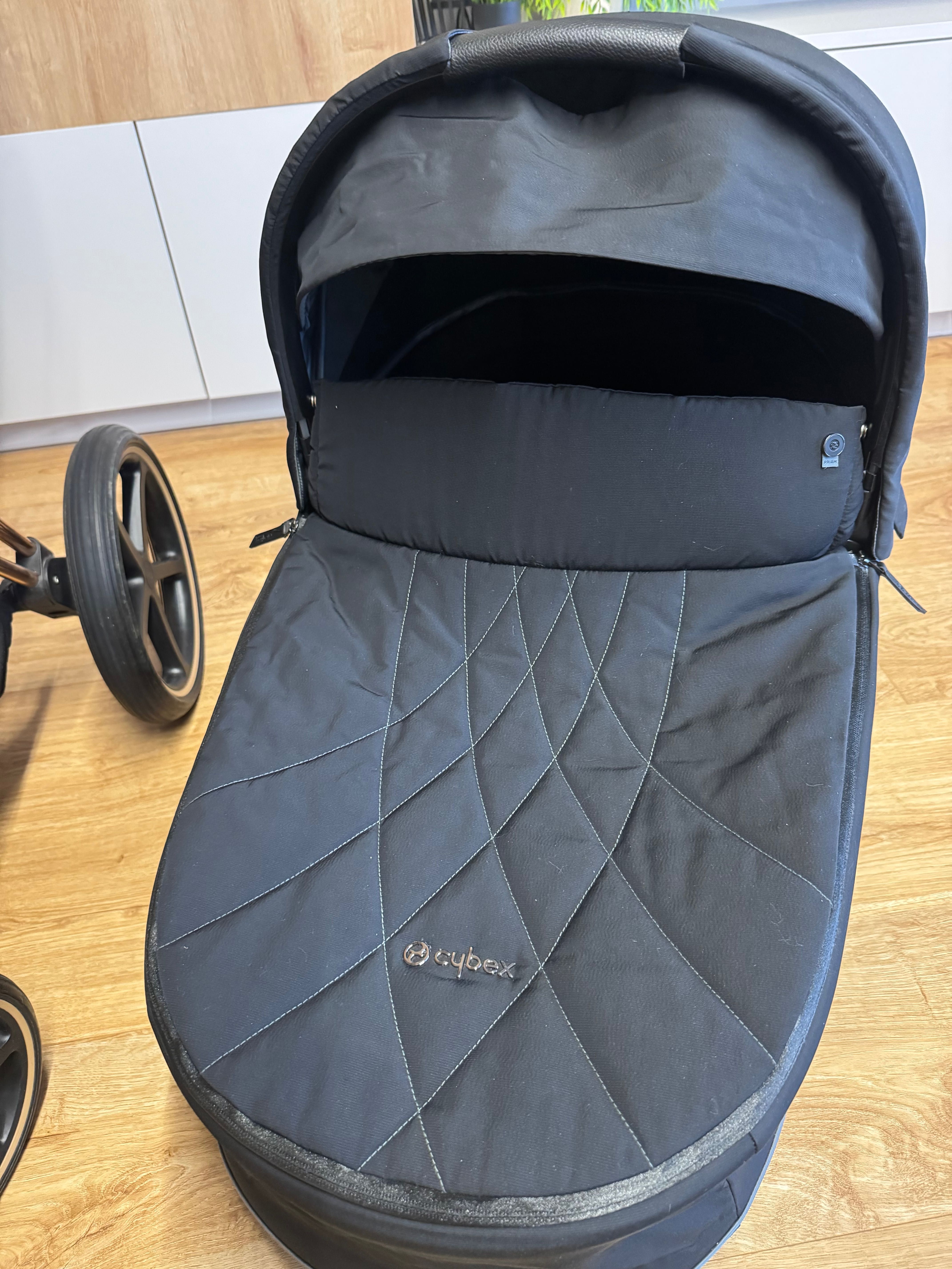 Wózek dziecięcy Cybex Priam 2.0 Rose Gold, Deep Black 2w1