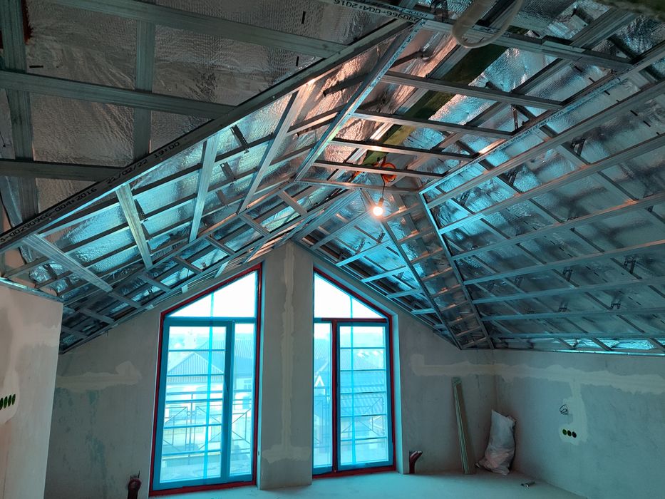 Гіпсокартон. Монтаж гіпсокартону. Перегородки. Гіпсокартонні роботи.