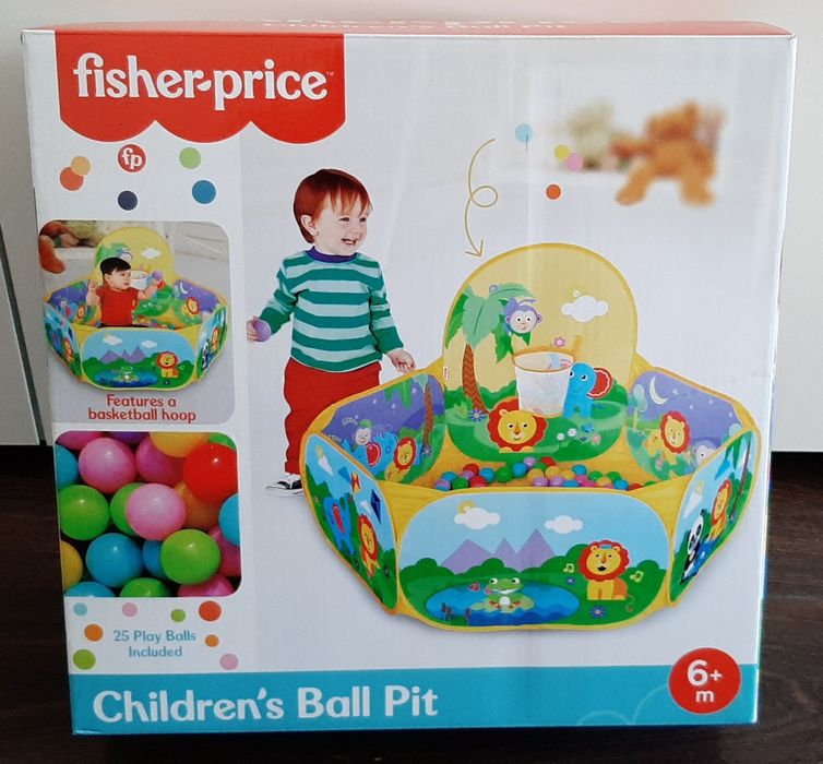 Basen Fisher-Price z kolorowymi piłeczkami dla niemowląt i dzieci
