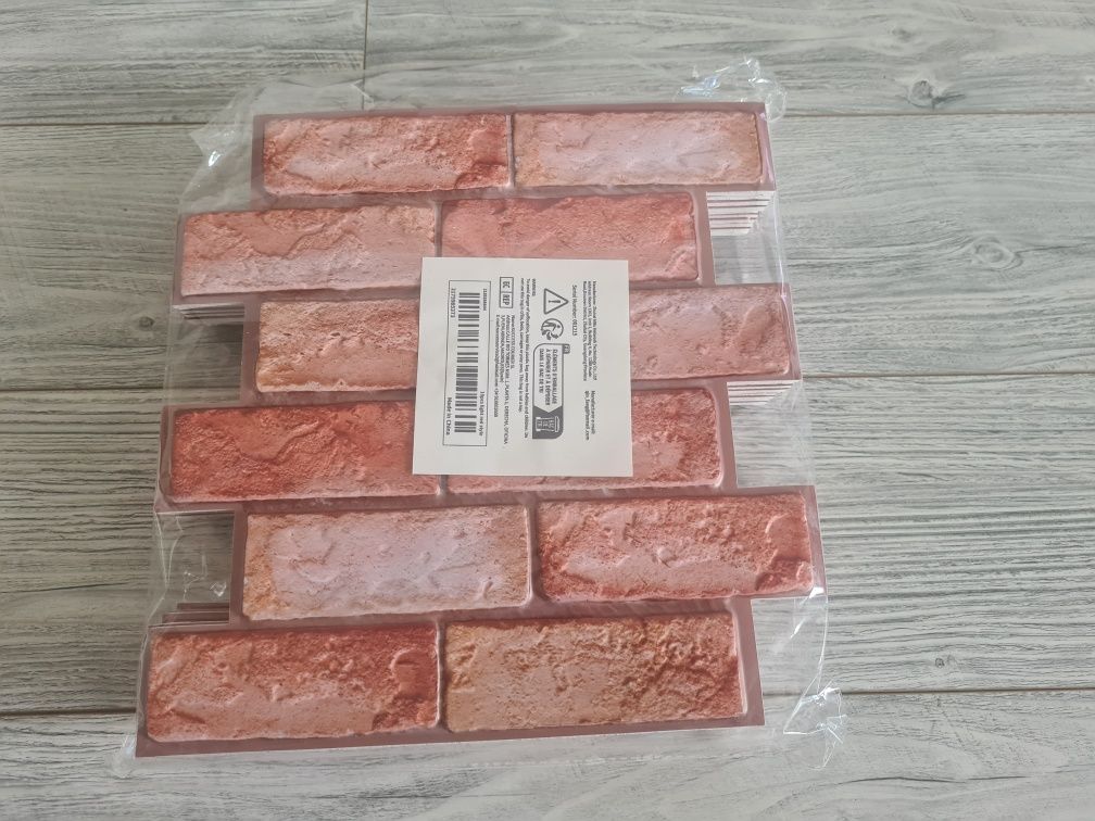 3D naklejki na ścianę imitacja cegła